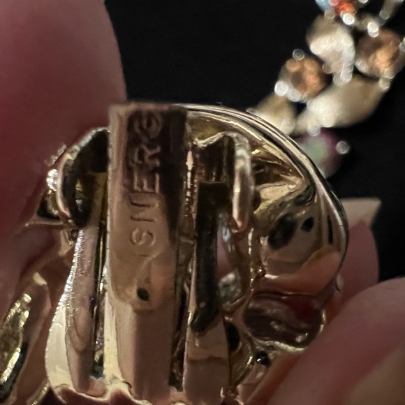 Lisner brand Vintage gold plated set of clip on earring and bracelet NWT in OB - Picture 6 of 11